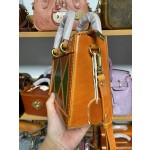 Lady Dior bag made of pure handmade heavy oil wax vegetable tanned leather